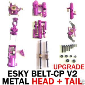 esky belt cp v2 cnc metal upgrade head tail parts|Esky Belt CP V2 Replacement Parts .